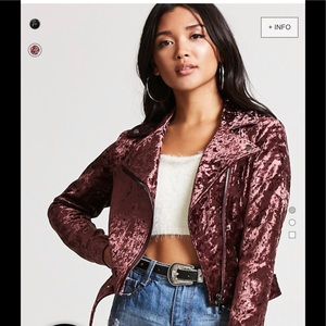 Velvet Moto Jacket
